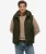 Fuji Gewatteerd Vest Met Capuchon Khaki