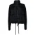 Moncler, hybride gewatteerde cardigan in zwart