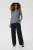 Blouse met korte mouwen CRNola Straight fit blue