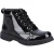 Hush Puppies Jolie Patente JNR Leren Zwarte Meisjeslaarzen
