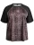 Active by Zizzi Functioneel shirt ‘Anicola’  bruin / donkerbruin / zwart