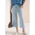 Wide leg jeans met strepen