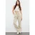 TRENDYOLMİLLA Dames Beige Effen Wijde pijp Hoge taille Jeans