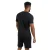 Umbro Heren Stacked Logo T-Shirt (Zwart/Kasteelrots)