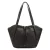 Manfield leren shopper donkerbruin