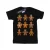 Marvel Heren Avengers Kerstmis Peperkoek T-Shirt (Zwart)