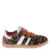 Hip leren sneakers panterprint/oranje