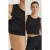 TRENDYOLMİLLA Dames Zwart Effen Mouwloos Regular fit Blouses