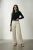 Gebelde Turnup Pantalon met Plissees