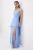 TRENDYOLMİLLA Dames Blauw Effen Maxi Mouwloos Gala Recht Avond & Gala Jurk