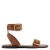 Mango leren sandalen – bruin