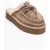 Yalina leren platform mocassin pantoffels