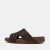 Women’s Fit Flop Freeway Leather Pool Sliders in Brown