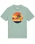 Watapparel Shirt ‘Sunset on palm beach’  mintgroen / lichtgroen / gemengde kleuren