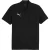 Puma Piqué-poloshirt met logo voor heren (Zwart)