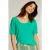 River Woods Green Viscose Sweater Short Sleeves Green