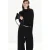 Mango wide leg broek met ceintuur – zwart