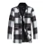 Heren lange slim fit geruite winter dikke jas met sjaalkraag rood