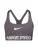 NIKE Sport bh  grijs / wit