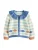 Next Gebreid vest  lichtbeige / saffier / bruin / smaragd