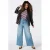MS Mode imitatieleren blouse – donkerbruin