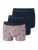 SCHIESSER Boxershorts ‘ 95/5 ‘  beige / donkerblauw