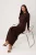 Trendyol Modest Dames Bruin Effen Maxi Lang Zakelijk Double-breasted Modest Jurken