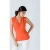 Coral mouwloze faux overslagtop