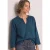 Blouse met 3/4-mouwen en split in de hals