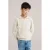 WE Fashion trui beige rib gebreid