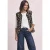 Teddyjack met ronde hals en print