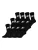 Starter Sokken ‘Crew’  zwart / wit