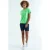 Dames ontspannen T-shirt met ronde hals en zijsplitten