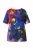 Ulla Popken Shirt  saffier / donkerblauw / geel