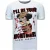 Luxe Heren T shirt – Freddy Krueger – Wit
