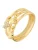 FOSSIL Ring ‘SUTTON’  goud / transparant