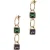 OTAZU Vriendin Earrings Purple, Green