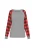 myMo ROCKS Shirt ‘Rock’  grijs gemêleerd / rood / zwart