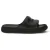 Moncler Zwarte Rubber Platte Sandalen