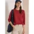 Shirt met 3/4-mouwen en ronde hals in effen kleur