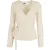 Urban Classics Dames/Dames Ribbed Fijngebreid Wrap Vest (Wit zand)