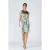 A Line Khaki Bloemen Jurk