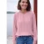Blouse met ronde hals en smockdetail