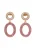 usha FESTIVAL Oorbellen  rose-goud / lila / wit