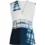 Hedendaagse mouwloze wikkeltop met tie-dye print