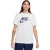 Nike Heren T-shirt katoen met logo (Wit)