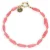 Bonnie Studios Ketting Dames Tommy Gold Pink Bracelet, Materiaal: Katoen, Kleur: Koraal
