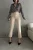 Hoge taille geplooide tailormade broek