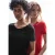 Street One Dames 2-pack V-hals Shirt in Rood|Zwart