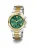 GUESS Analoog horloge ‘Equality’  goud / groen / zilver